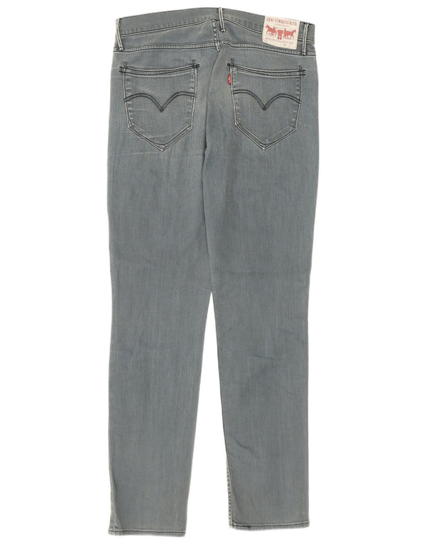 Мужские узкие джинсы Levi's W33 L34 Серые хлопковые