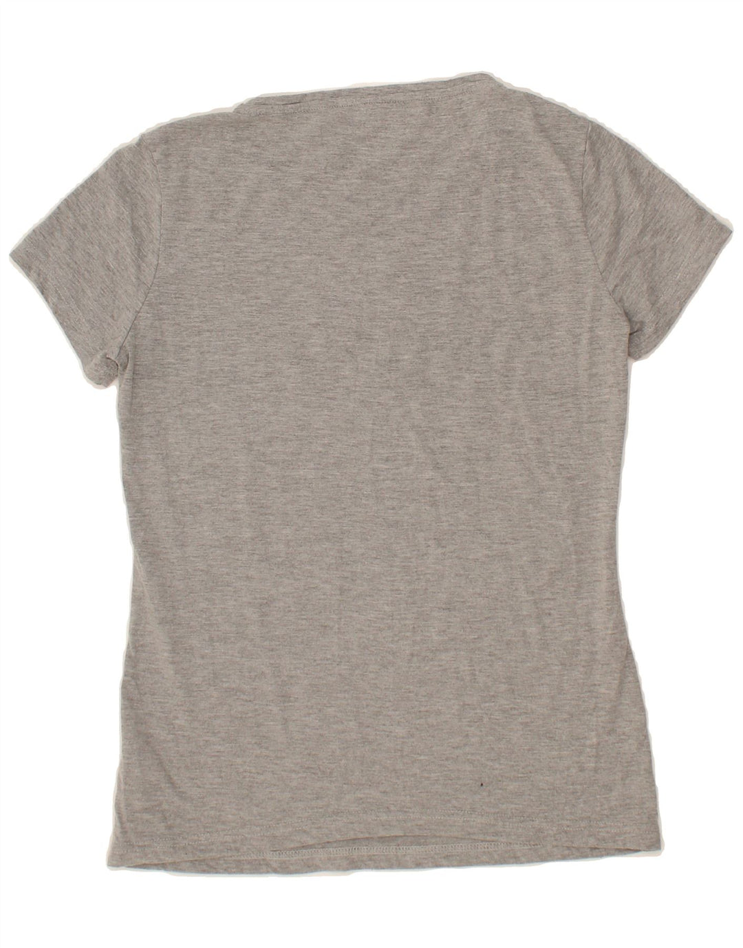 ASICS Womens Graphic T-Shirt Top UK 12 Medium Grey Cotton Vintage Asics and Second-Hand Asics from Messina Hembry 