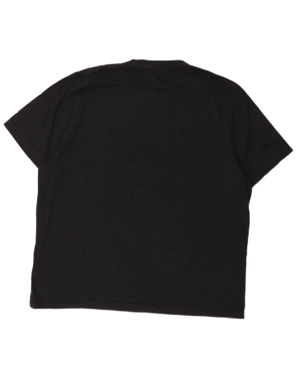 Мужская футболка Hollister XL, черный хлопок