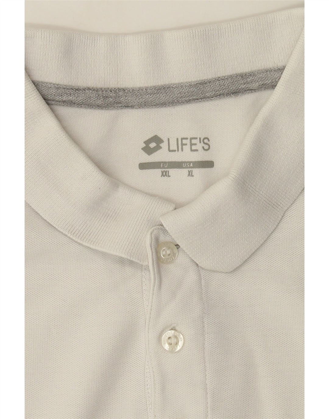 Мужская рубашка поло Lotto Life's XL белая