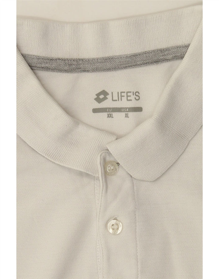Мужская рубашка поло Lotto Life's XL белая