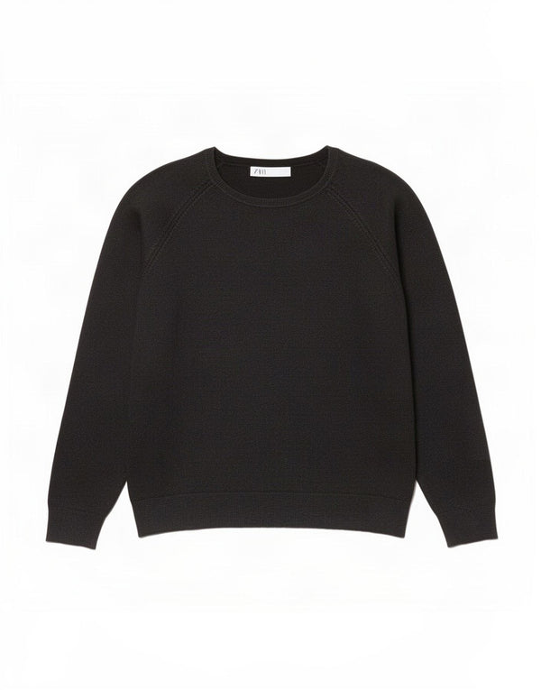 Женская блузка свободного кроя Zara, топ UK 18 XL, черная вискоза