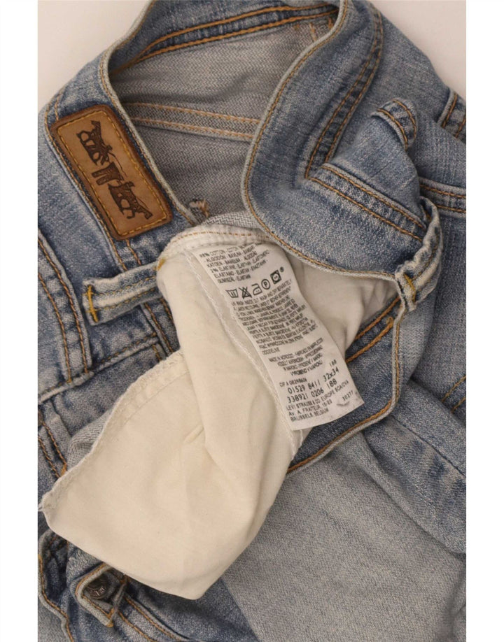 Женские расклешенные джинсы Levi's W32 L30, синий хлопок