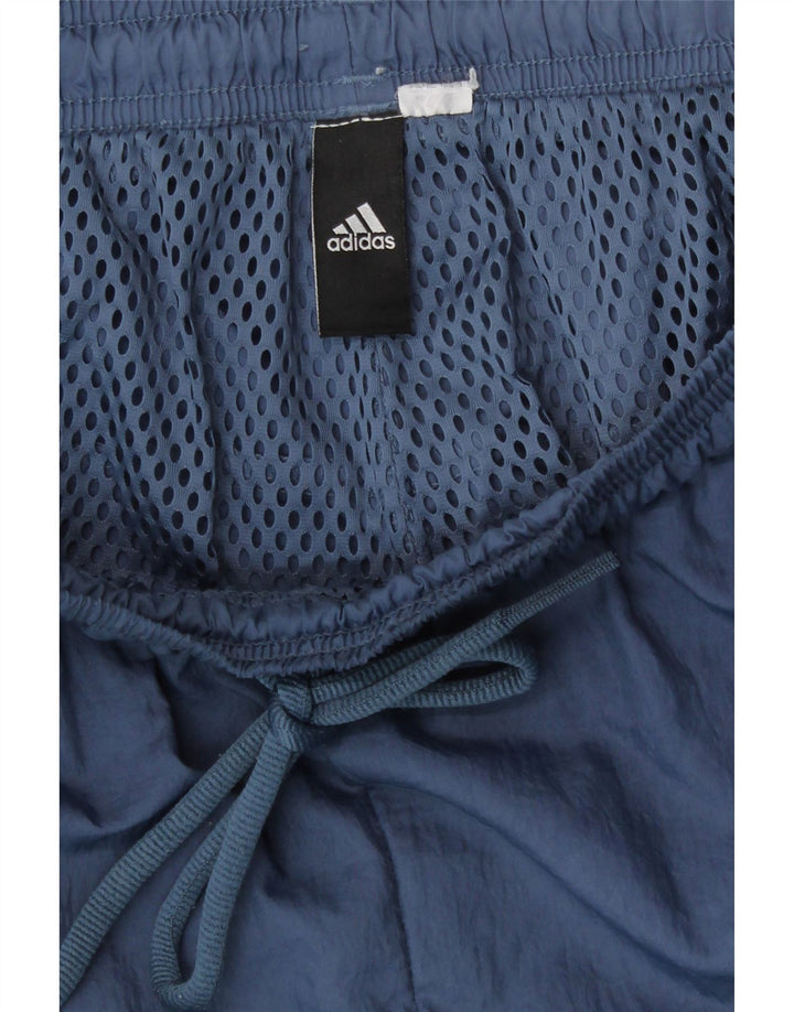 Adidas Мужские спортивные брюки Джоггеры Средний синий полиэстер Спортивные