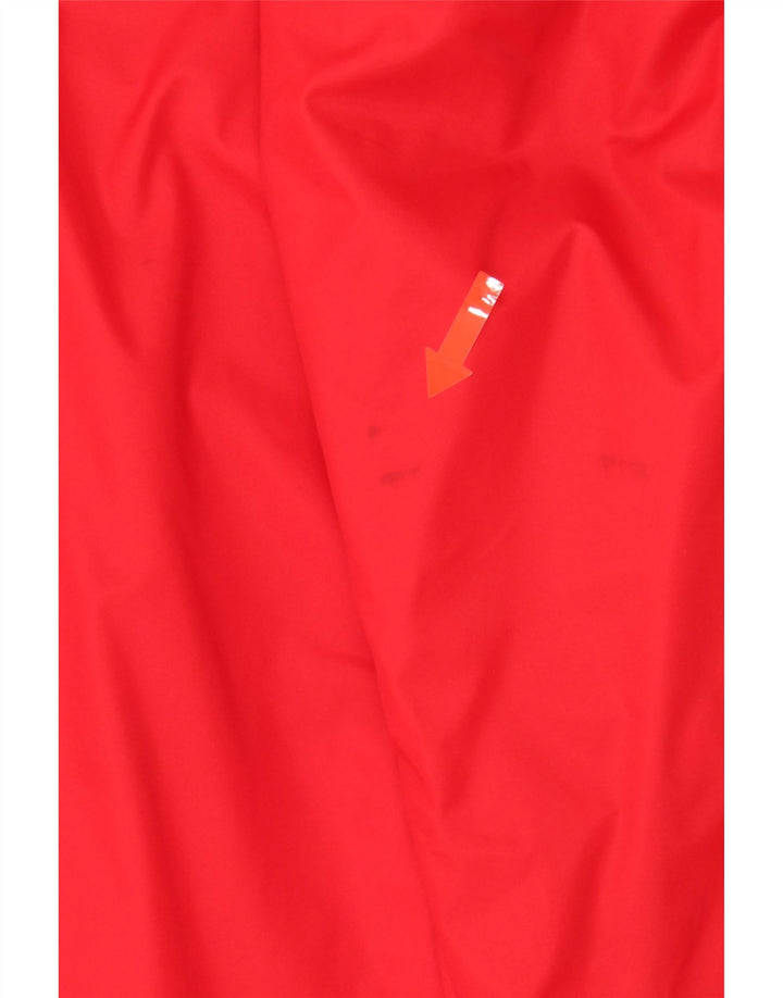 NIKE Mens Hooded Rain Jacket UK 38 Medium Red Polyester Vintage Nike and Second-Hand Nike from Messina Hembry 