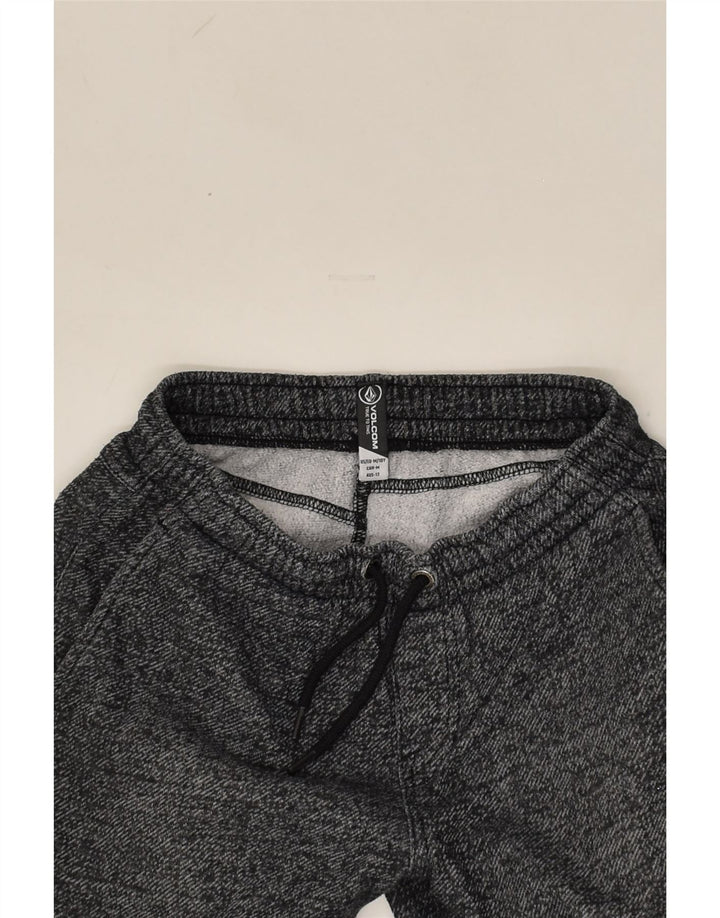 VOLCOM Boys Graphic Tracksuit Trousers Joggers 9-10 Years Grey Flecked | Vintage Volcom | Thrift | Second-Hand Volcom | Used Clothing | Messina Hembry 
