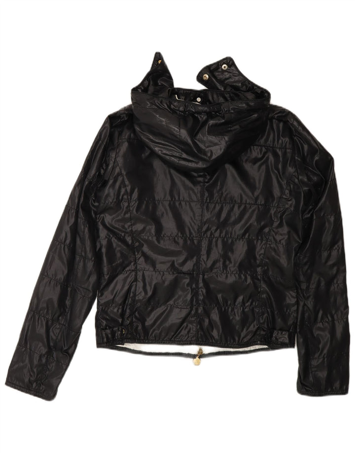 Moncler Женская ветровка с капюшоном, размер 1, маленькая черная