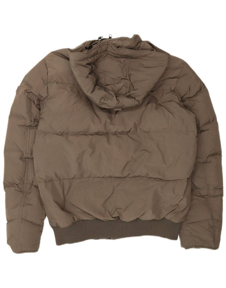 Мужская утепленная куртка с капюшоном Woolrich UK 36, маленький цвет хаки