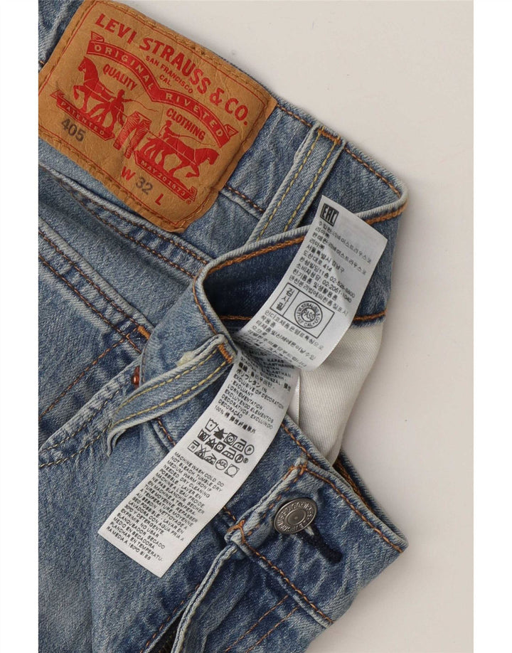 Мужские джинсовые шорты Levi's 405 W32, средний синий хлопок
