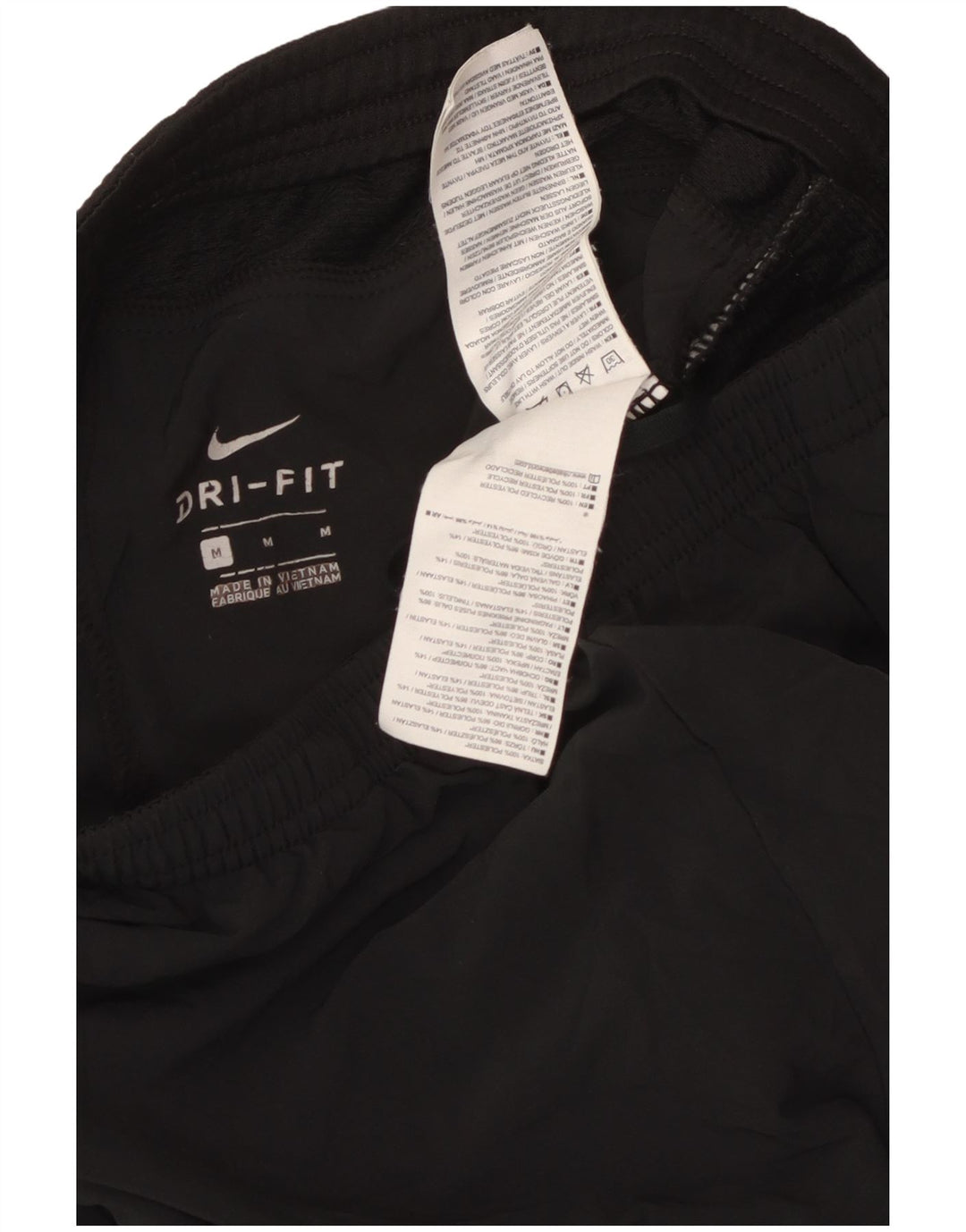 Мужские спортивные брюки Nike Dri Fit для бега, средний черный полиэстер