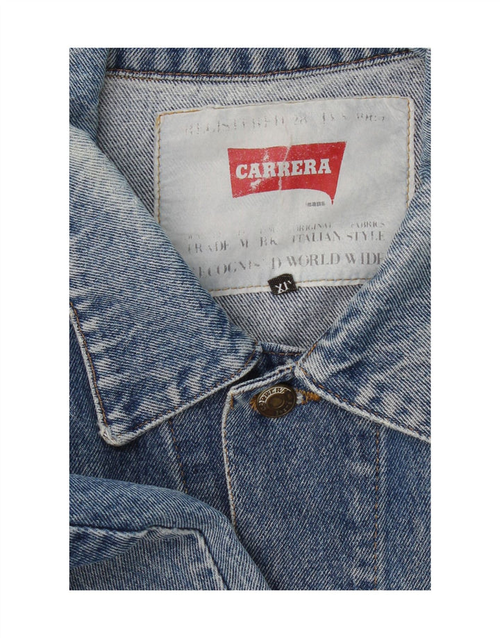 CARRERA Mens Denim Jacket UK 42 XL Blue Vintage Carrera and Second-Hand Carrera from Messina Hembry 