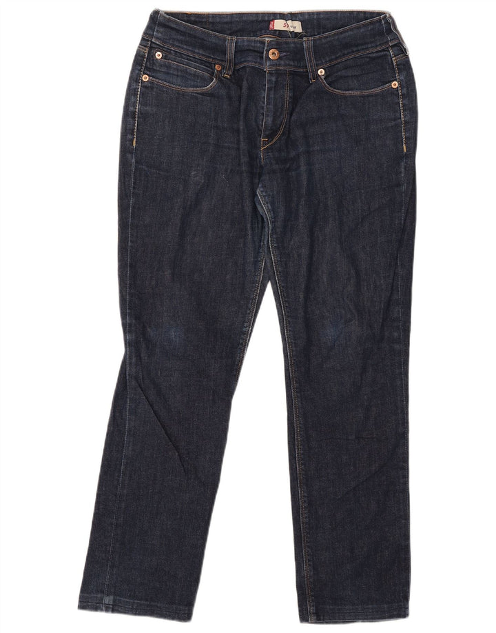 LEVI'S Womens Straight Jeans W28 L27 Navy Blue