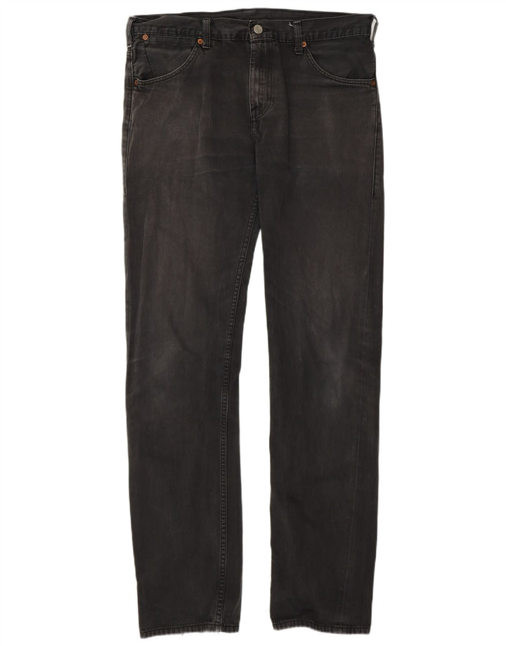 Мужские прямые джинсы Levi's 504 W33 L34 серые, хлопок