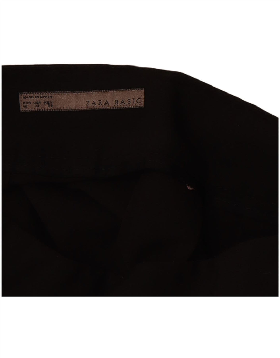 ZARA Womens A-Line Skirt Medium W28 Black