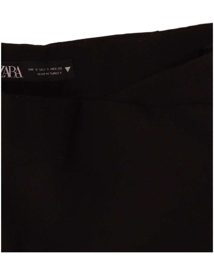 Zara Женские повседневные шорты W26, черные, полиэстер, маленькие
