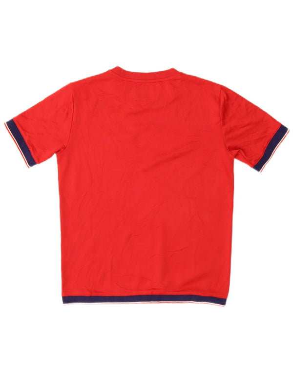 PENN-RICH Женская футболка Top UK 10 Small Red Polyester