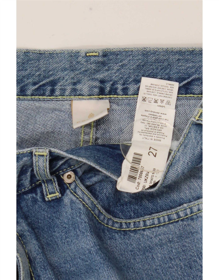 Dondup Женские прямые джинсы с потертостями W27 L28 Синие хлопковые
