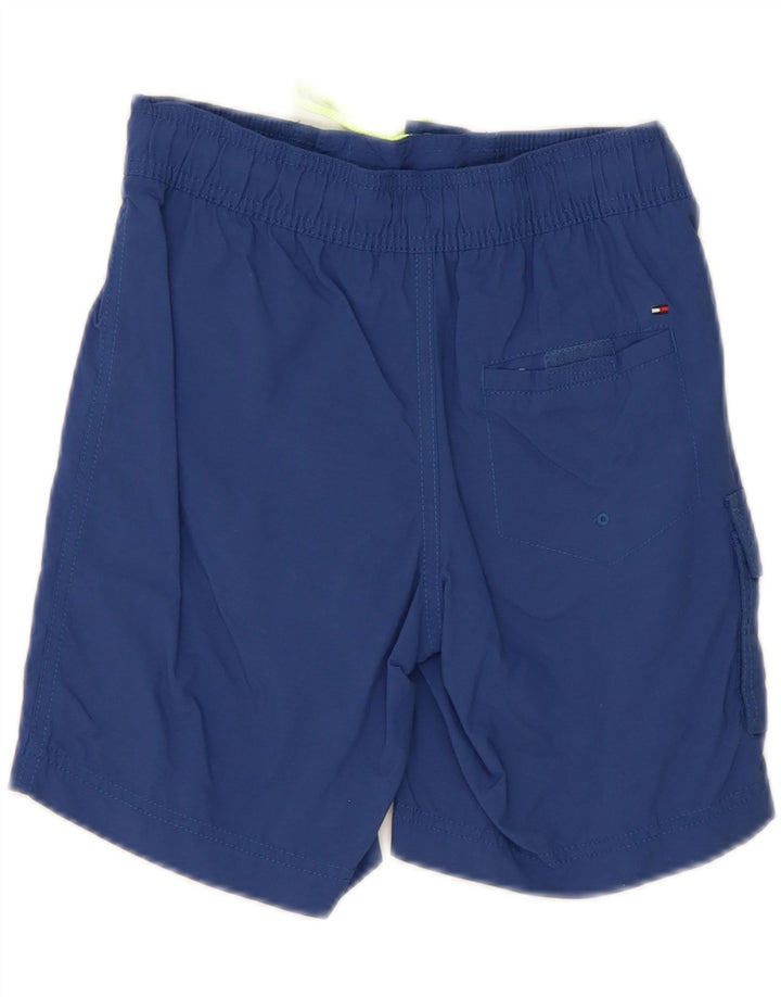 TOMMY HILFIGER Boys Graphic Swimming Shorts 9-10 Years  Blue Polyester Vintage Tommy Hilfiger and Second-Hand Tommy Hilfiger from Messina Hembry 