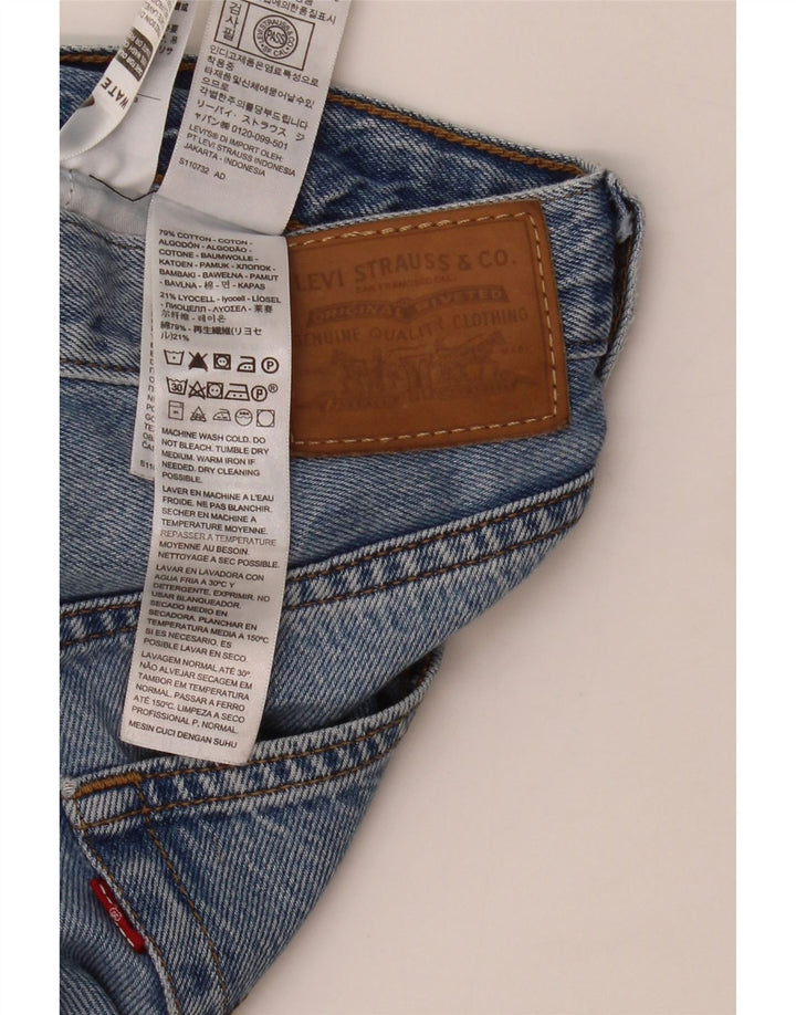 Женские прямые джинсы LEVI'S Ribcage W27 L27, синий хлопок