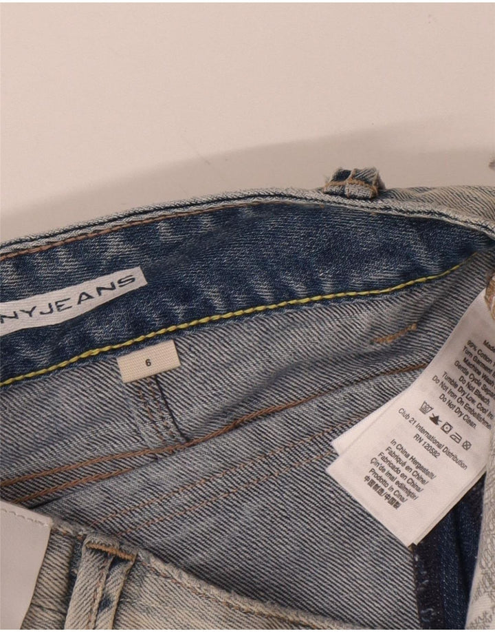 Женские джинсовые шорты Dkny US 6, средние W32, синие, хлопок