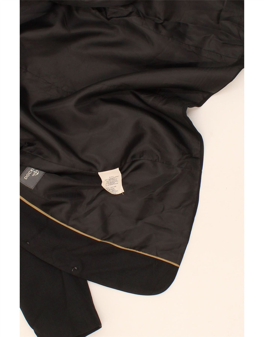 DOCKERS Boys 2 Button Blazer Jacket 6-7 Years Black Polyester Vintage Dockers and Second-Hand Dockers from Messina Hembry 