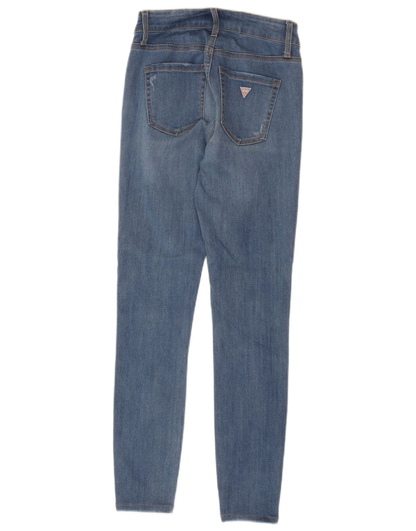 Женские джинсы скинни Guess W27 L28, синие, хлопок