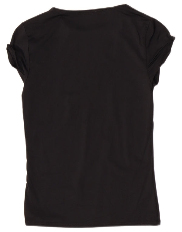 Женская футболка Zara Top UK 12 Medium Black