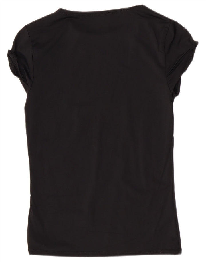 Женская футболка Zara Top UK 12 Medium Black