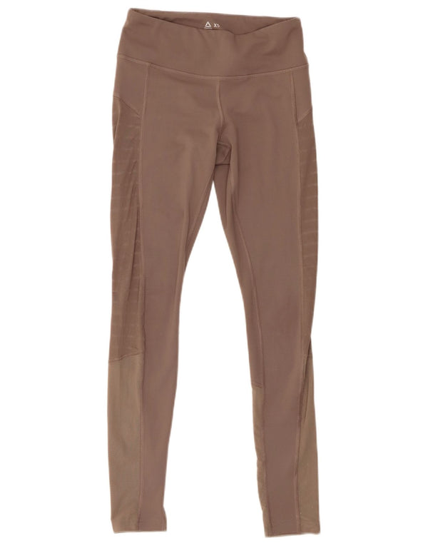 Женские леггинсы Reebok UK 4/6 XS Бежевые