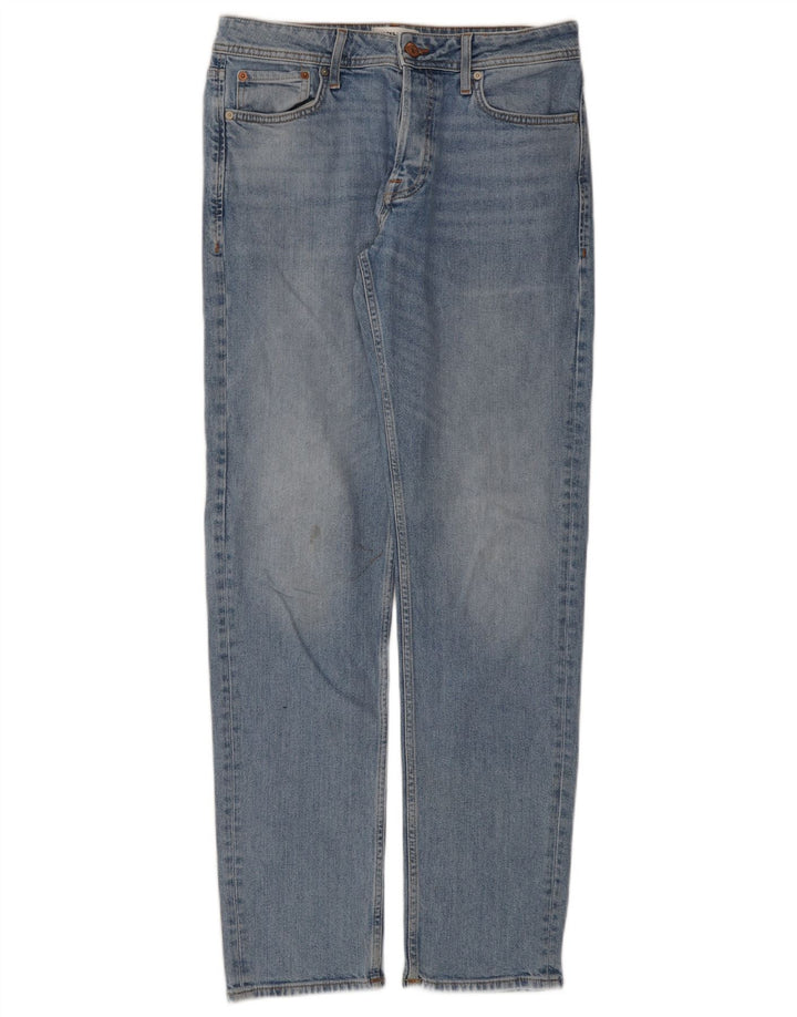 Мужские прямые джинсы Jack & Jones W31 L34 синие, хлопок
