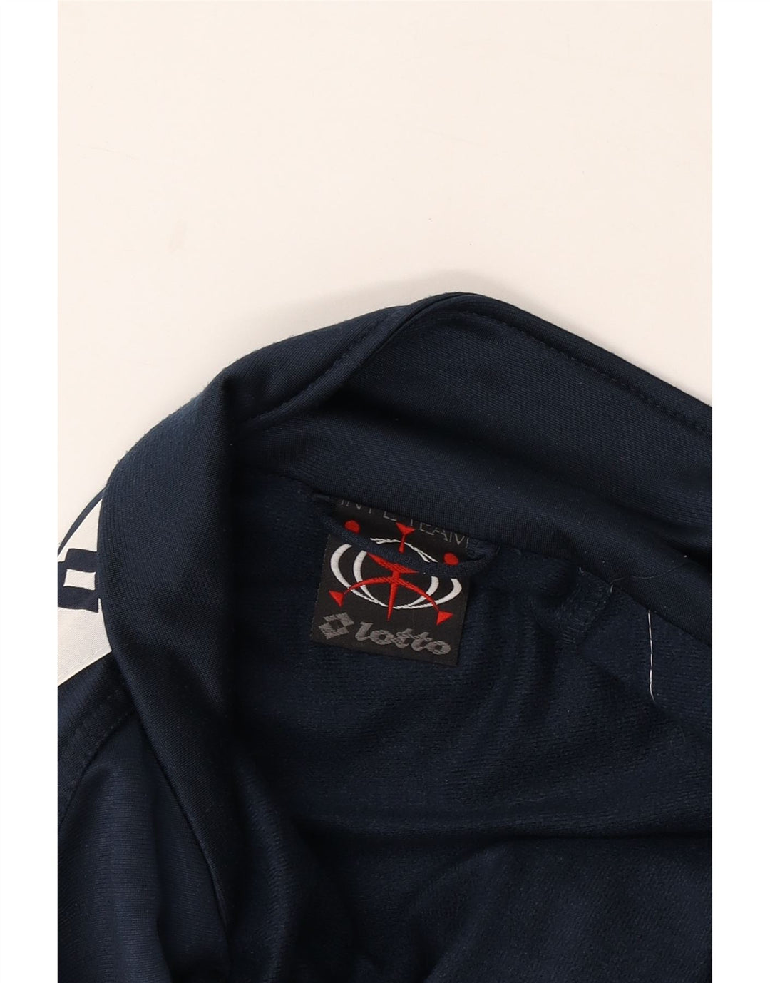 LOTTO Мужской спортивный костюм с графическим рисунком, верхняя куртка XL, темно-синий, с цветными блоками