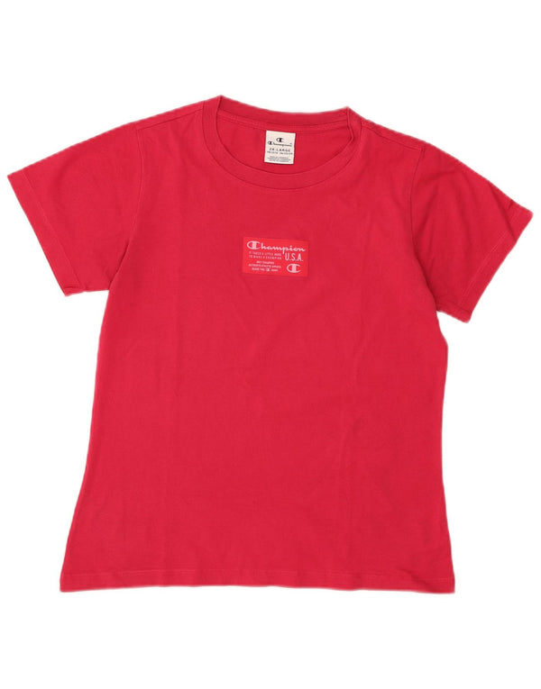 Футболка Champion для девочек, топ 15-16 лет, 2XL, красная