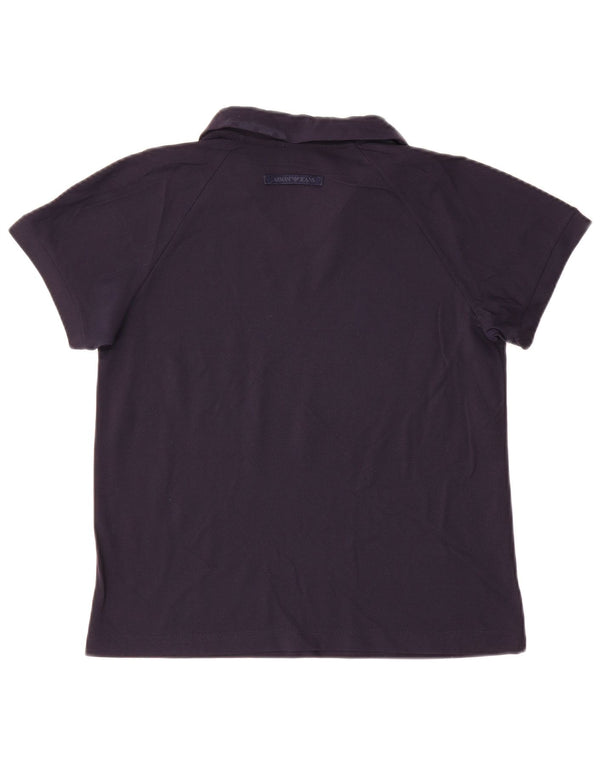 Женская рубашка поло Armani Jeans UK 14 Medium Navy Blue