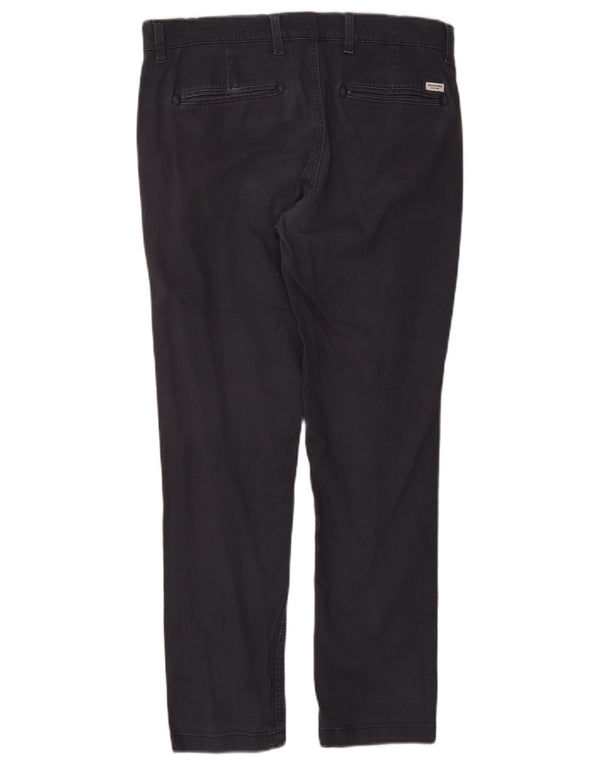 Мужские брюки-чиносы Jack & Jones W32 L28 темно-синие, хлопковые