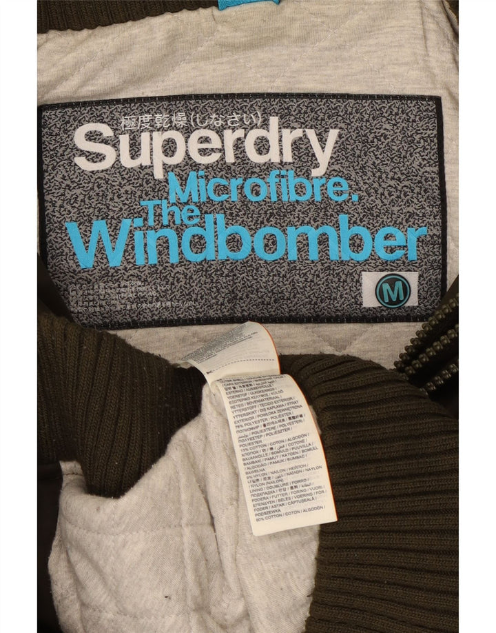Мужская ветровка с капюшоном Superdry The Windbomber UK 38, средний коричневый цвет