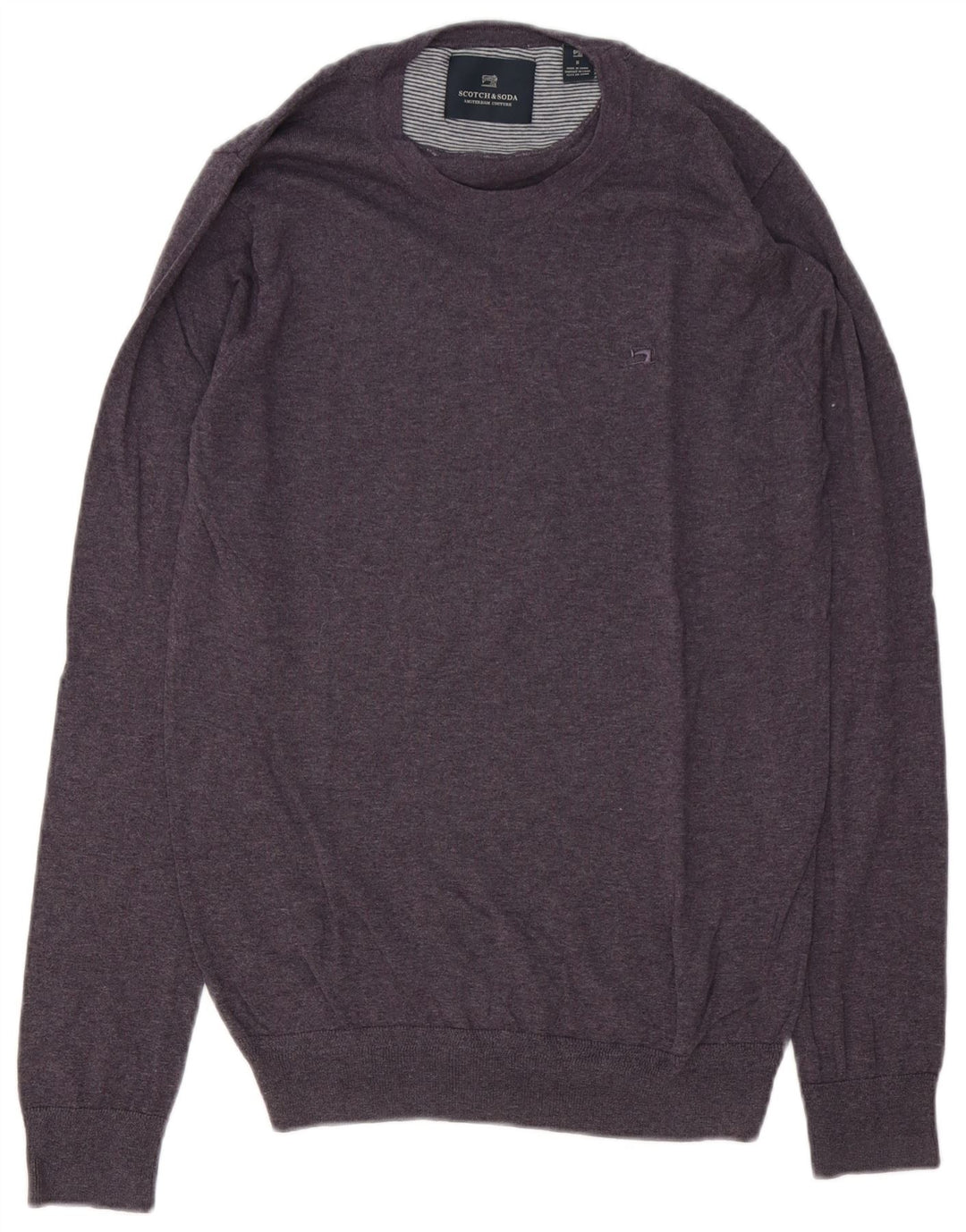 Мужской свитер с круглым вырезом Scotch & Soda, маленький фиолетовый