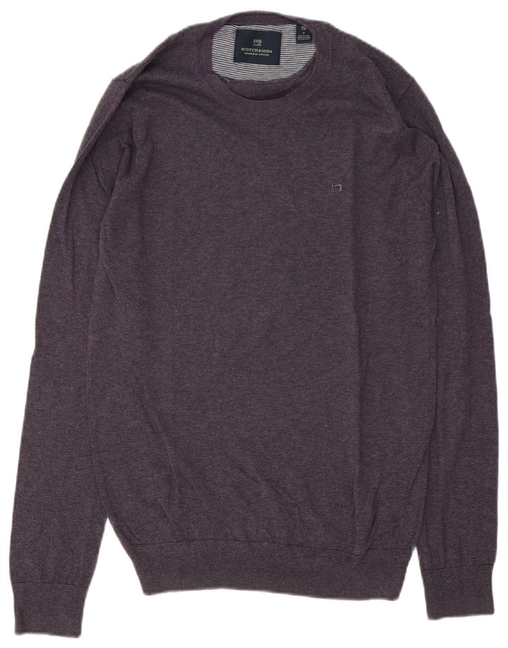 Мужской свитер с круглым вырезом Scotch & Soda, маленький фиолетовый