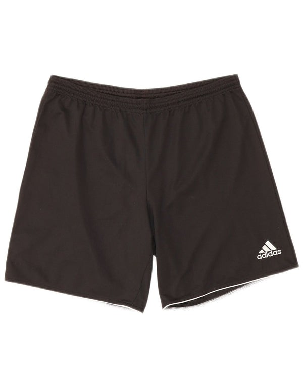 Мужские спортивные шорты Adidas Climalite, средний черный полиэстер