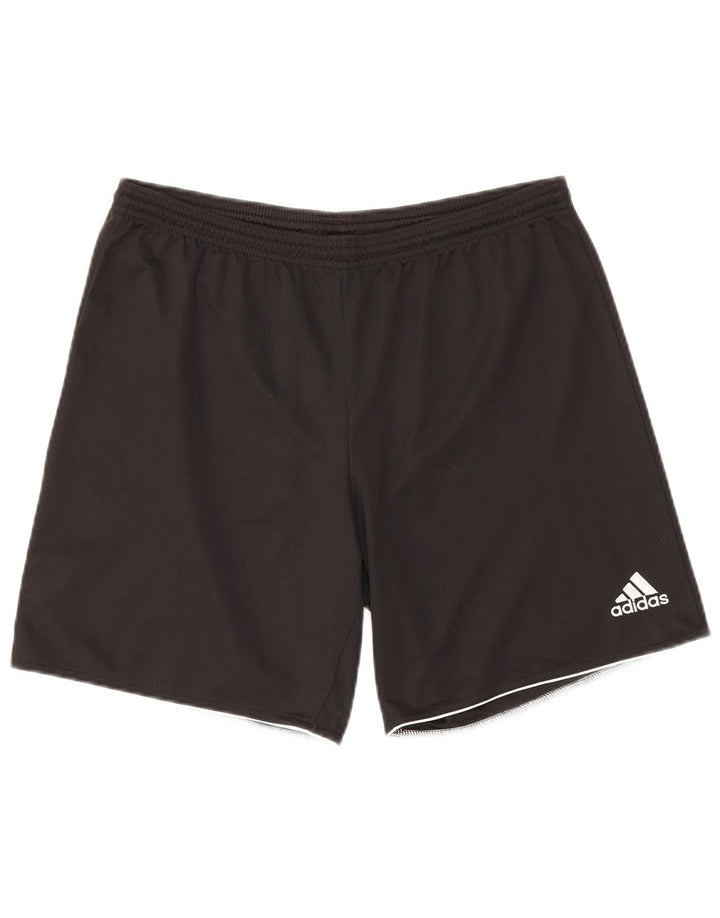 Мужские спортивные шорты Adidas Climalite, средний черный полиэстер