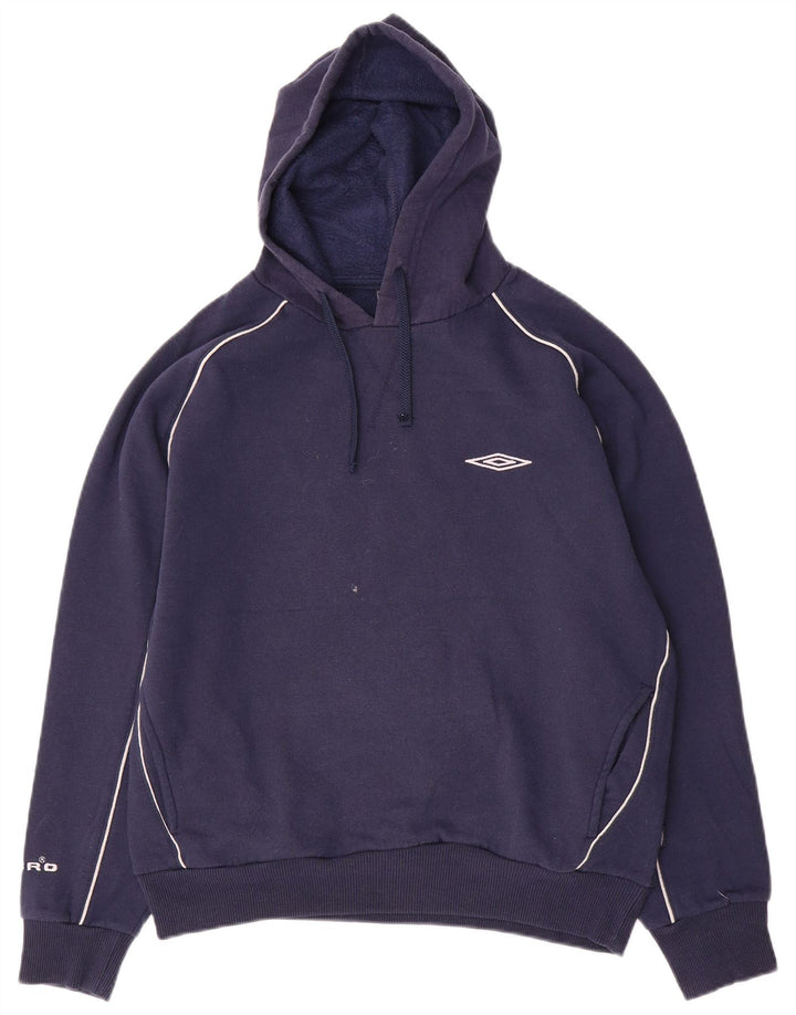 Мужской джемпер с капюшоном Umbro, маленький, темно-синий, полиэстер