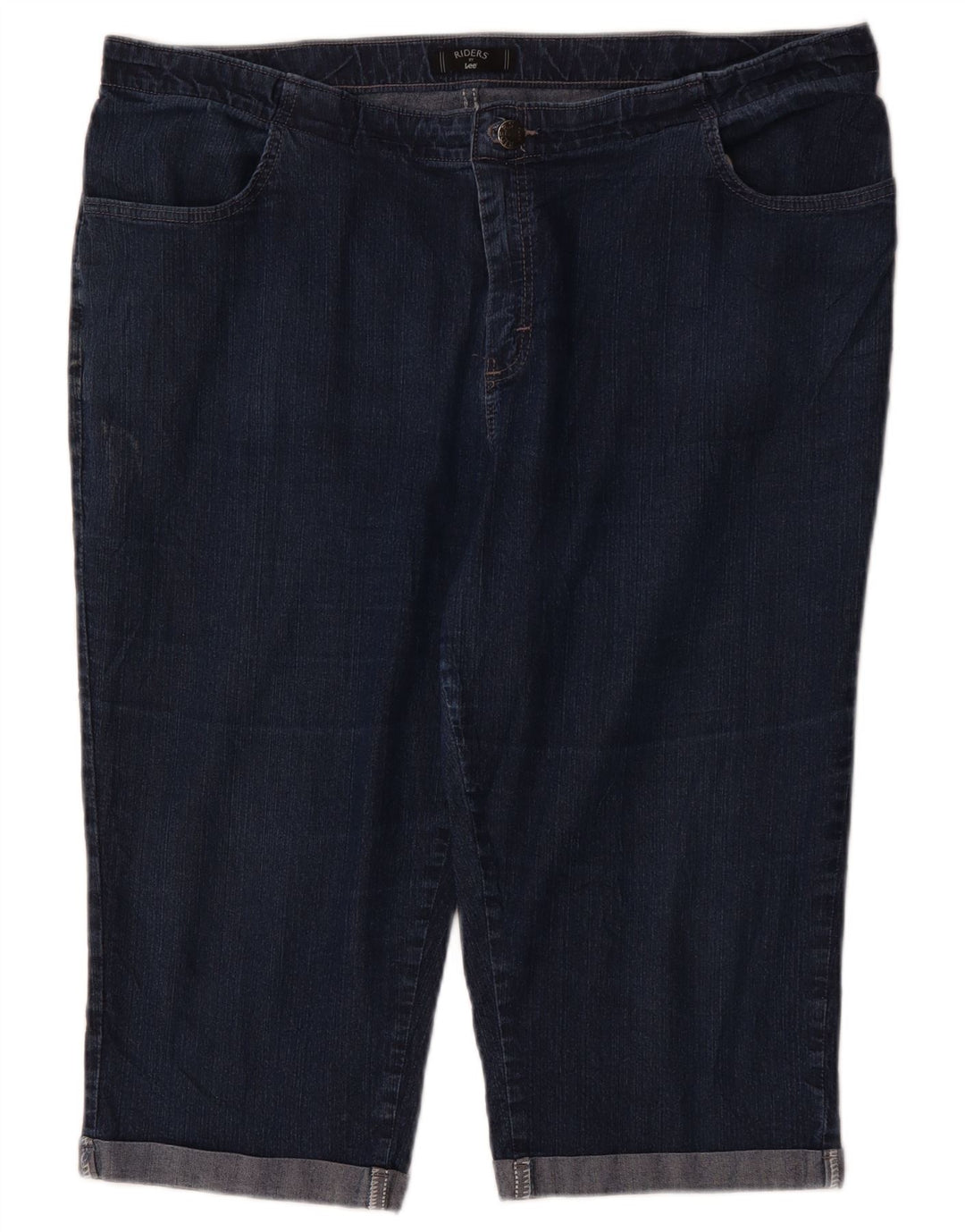 Женские джинсы-капри LEE Riders США 20 3XL W40 L19 Темно-синие, хлопок