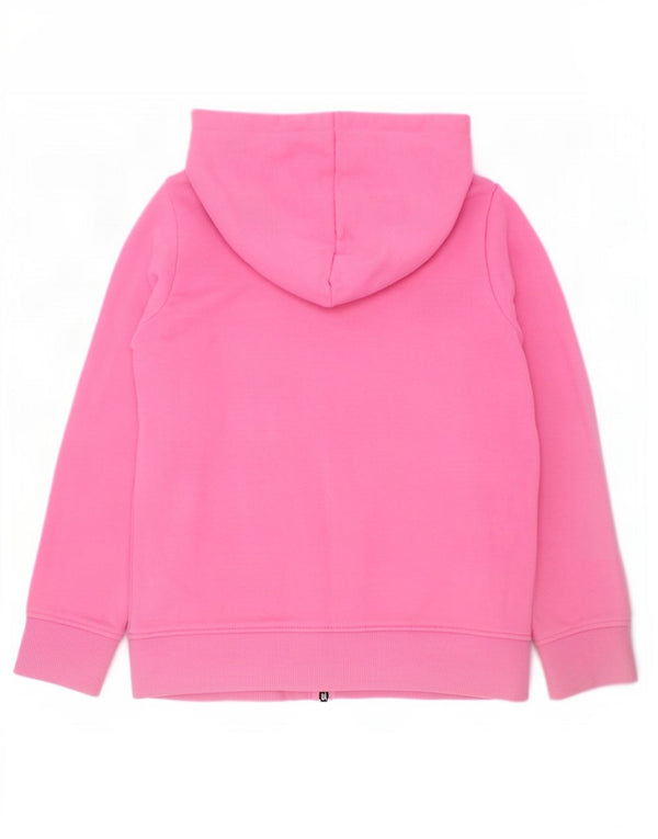 Свитер с капюшоном на молнии для девочек Joules 5-6 лет, розовый хлопок