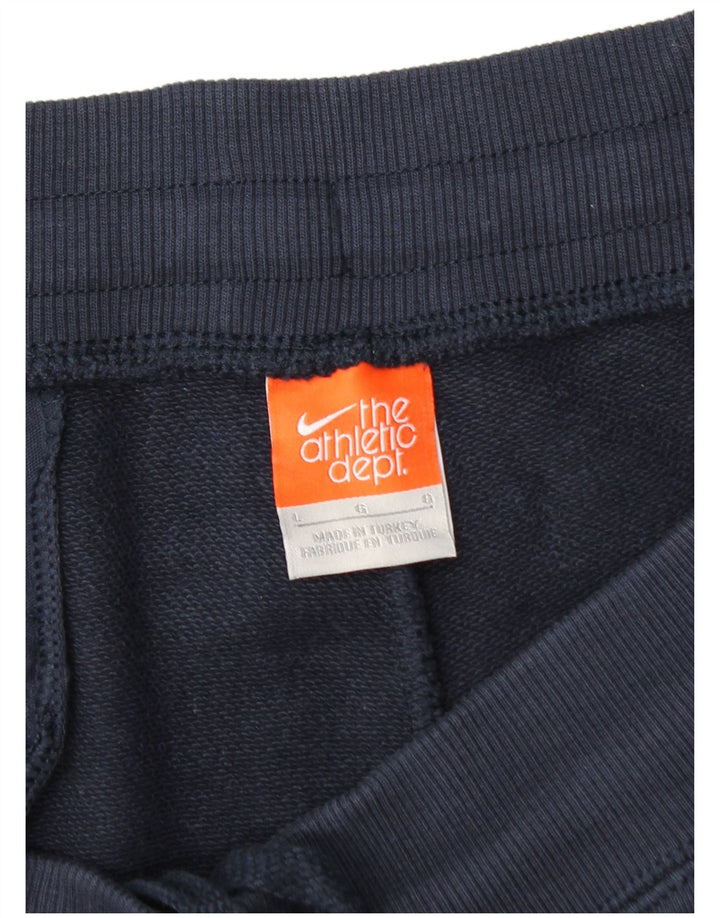 Женские спортивные брюки Nike, большие темно-синие, хлопковые