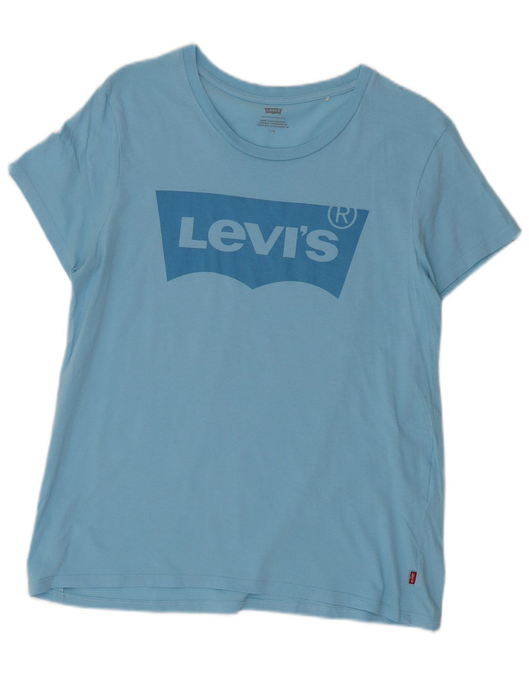 Женская футболка с рисунком LEVI'S Top UK 14, большая синяя