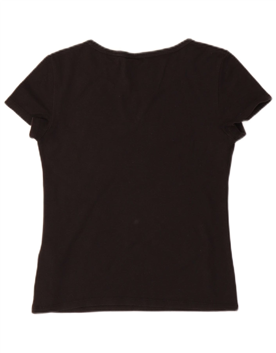 LEVI'S Womens T-Shirt Top UK 10 Small Black Cotton