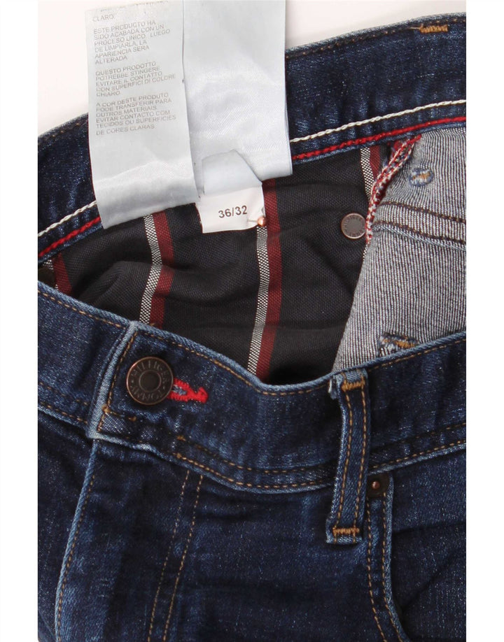 Мужские узкие джинсы Tommy Hilfiger W36 L32, темно-синий хлопок