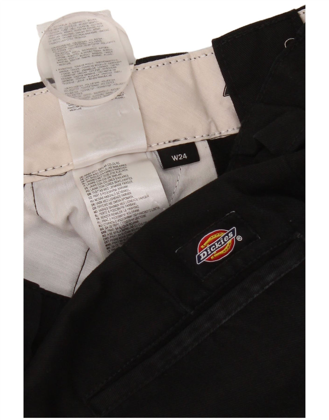 Женские широкие брюки чинос Dickies W24 L30, черный полиэстер