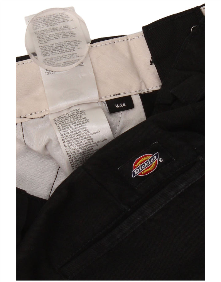 Женские широкие брюки чинос Dickies W24 L30, черный полиэстер
