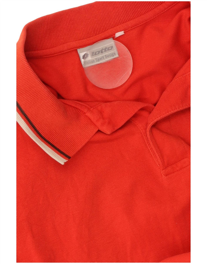 LOTTO Мужская рубашка поло среднего красного цвета
