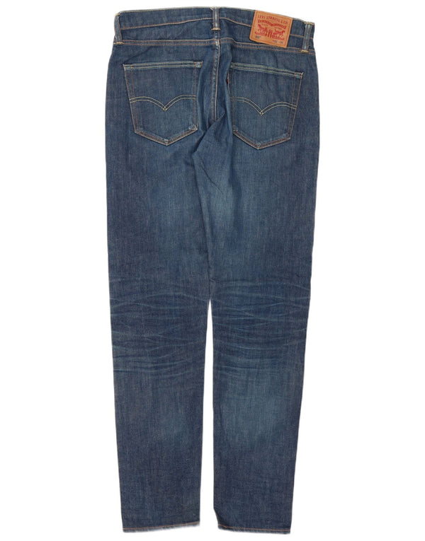 Мужские зауженные зауженные джинсы Levi's 512 W33 L34 синие, хлопок